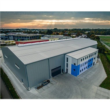 Projekt budynku z metalową ramą